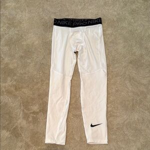 Nike Pro White Athletic Leggings